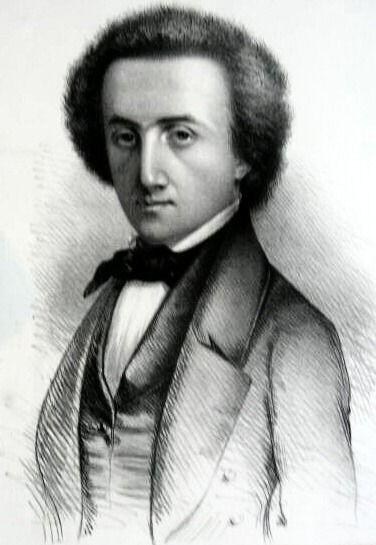 Ferdinand Lassalle, nacido el 11 de abril de 1825 en Breslau como Ferdinand Johann Gottlieb Lassal; fallecido el 31 de agosto de 1864 en Carouge. Litografía de autor desconocido en el Museo Municipal de Düsseldorf.