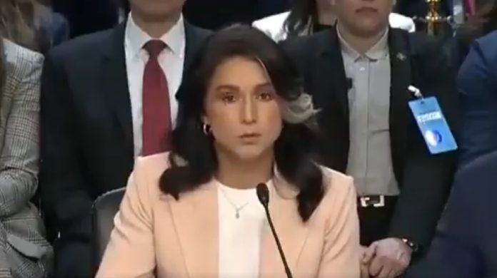 Tulsi Gabbard. Lugar y fecha de la grabación: Washington, 25 de marzo de 2025 Fuente: Extracto de un vídeo en X